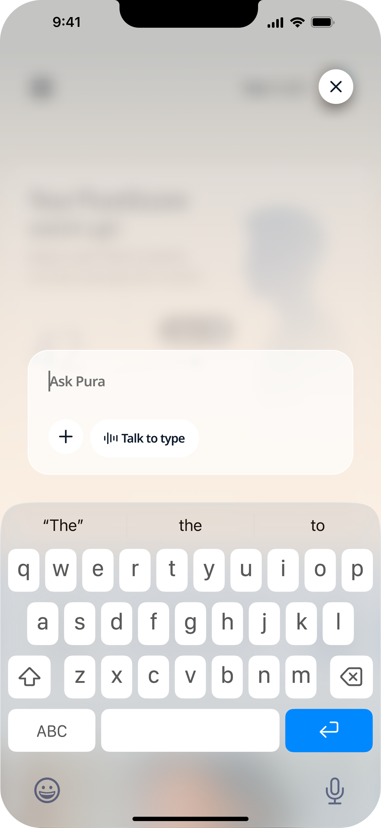 Type or talk – same input.