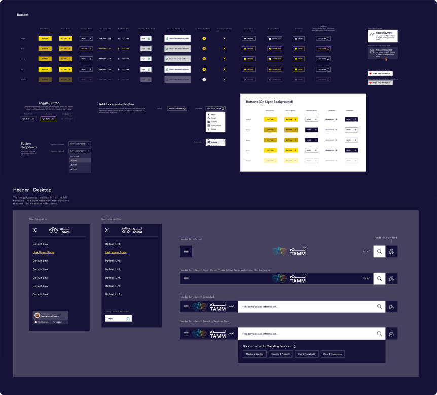 TAMM Design Language System overview